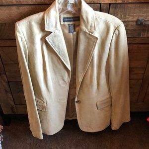 Banana republic all suede blazer